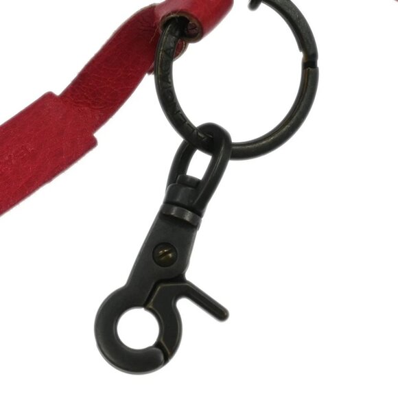 Balenciaga Red Bag Charm Coin Case Key Ring 253199･5765･1669 Small Good XX07125 - Picture 3 of 7